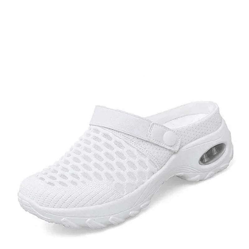 Women's Support Air Cushion Walking Shoes – White