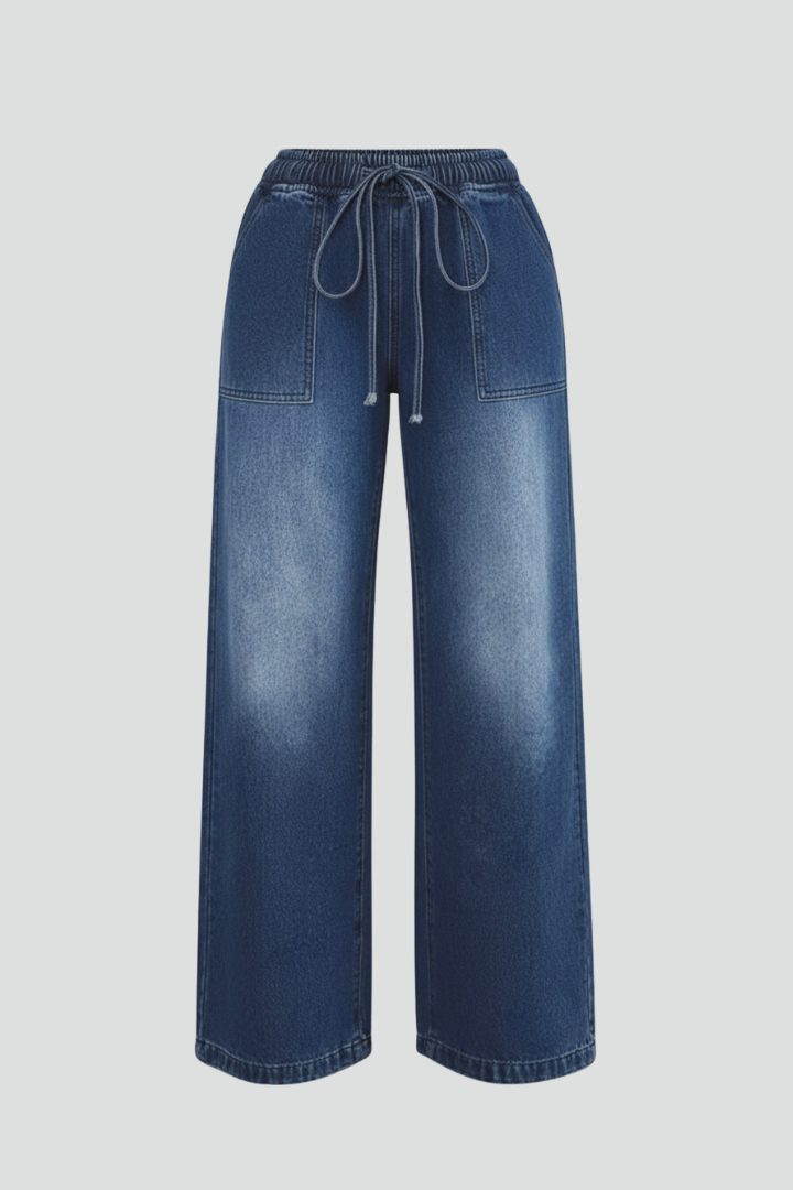 Women's Wide-Cut Tie-Waist Pants – view 1