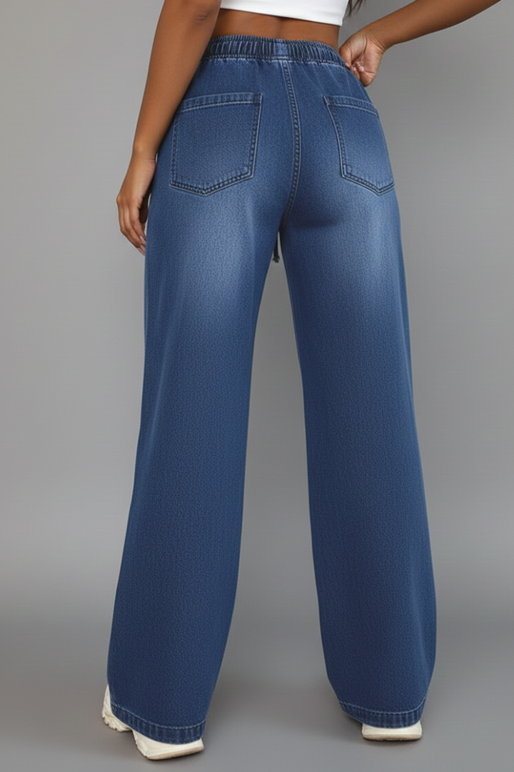 Women's Wide-Cut Tie-Waist Pants – view 3