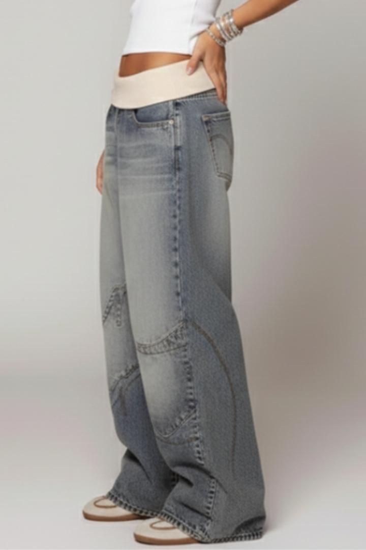 Women's Light High Rise Wide-Cut Jeans – view 4