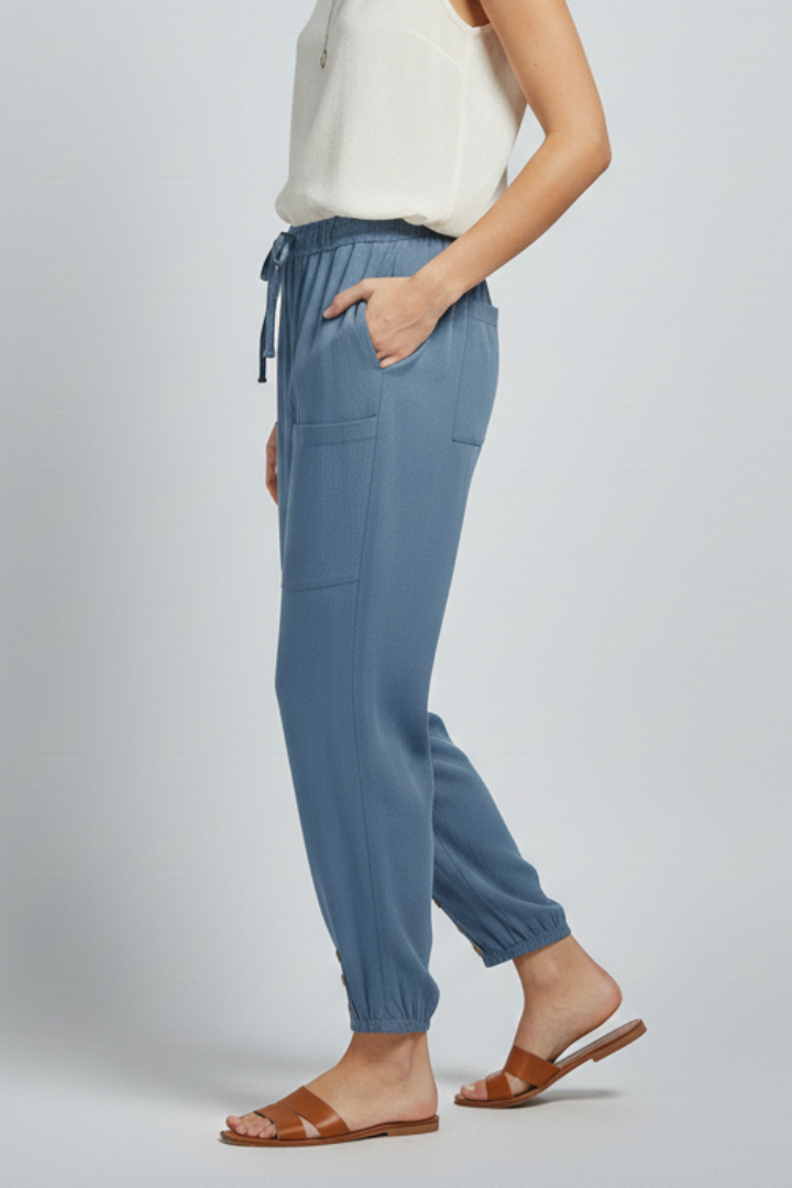 Women's Tie-Waist Straight-Cut Pants – view 2