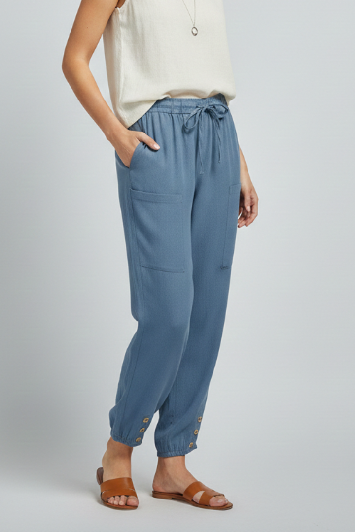 Women's Tie-Waist Straight-Cut Pants – view 3