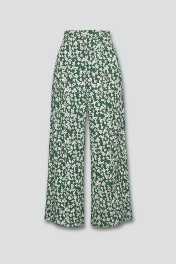 Women's Flower-Print Wide-Cut Palazzo Pants – view 4