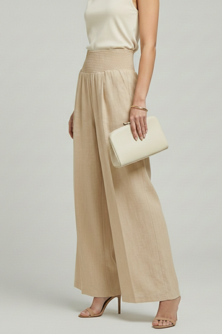 Women's High-Rise Pleat-Detail Palazzo Pants – view 3