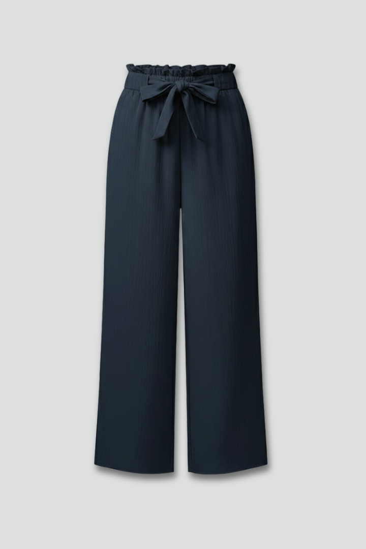 Women's Wide-Cut Tie Belt Palazzo Pants – view 1