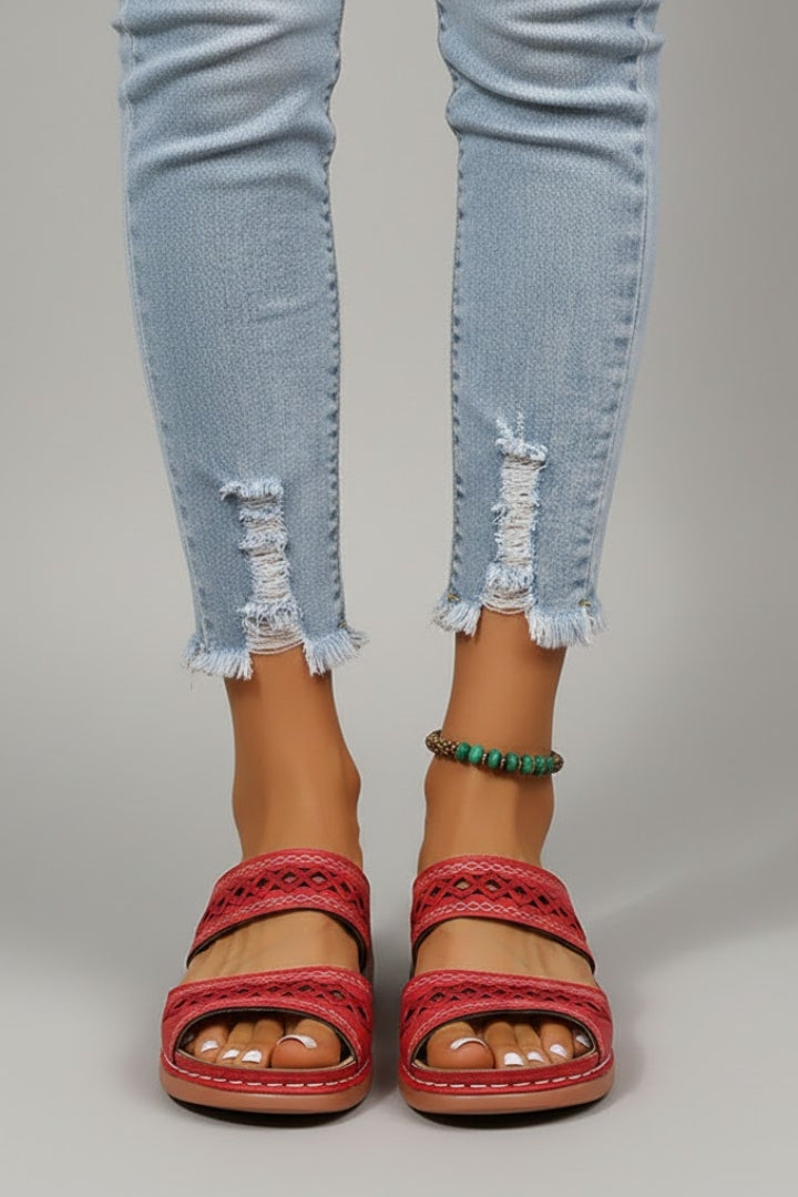 Women's Support Cutout Slide Sandals – view 2