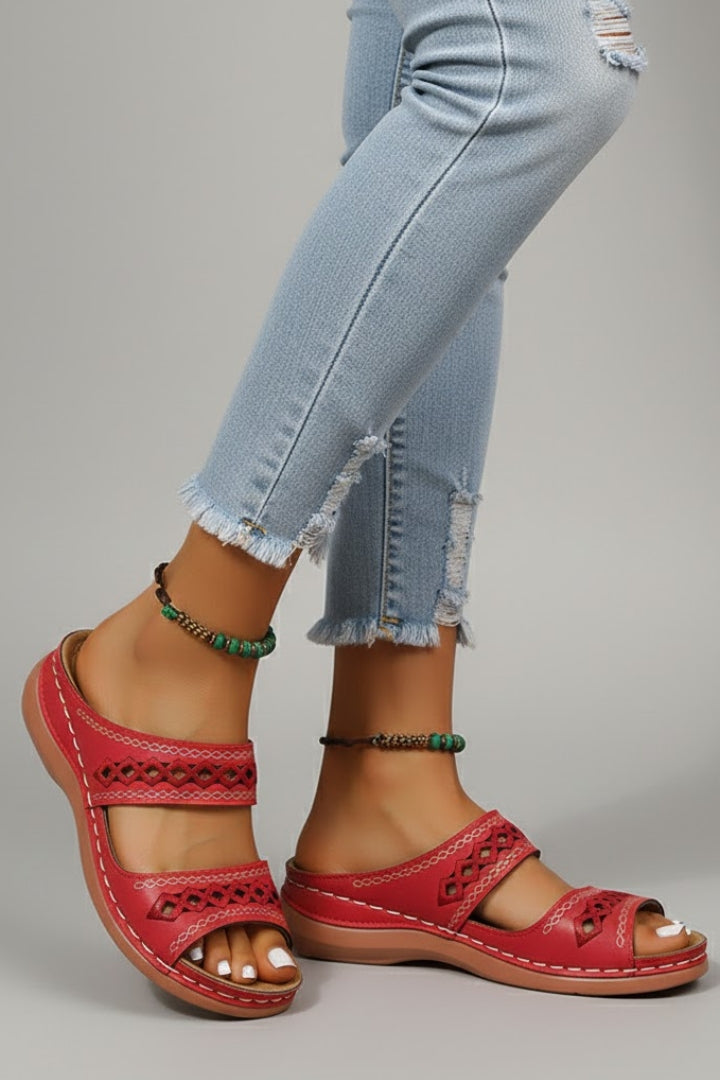 Women's Support Cutout Slide Sandals – view 4