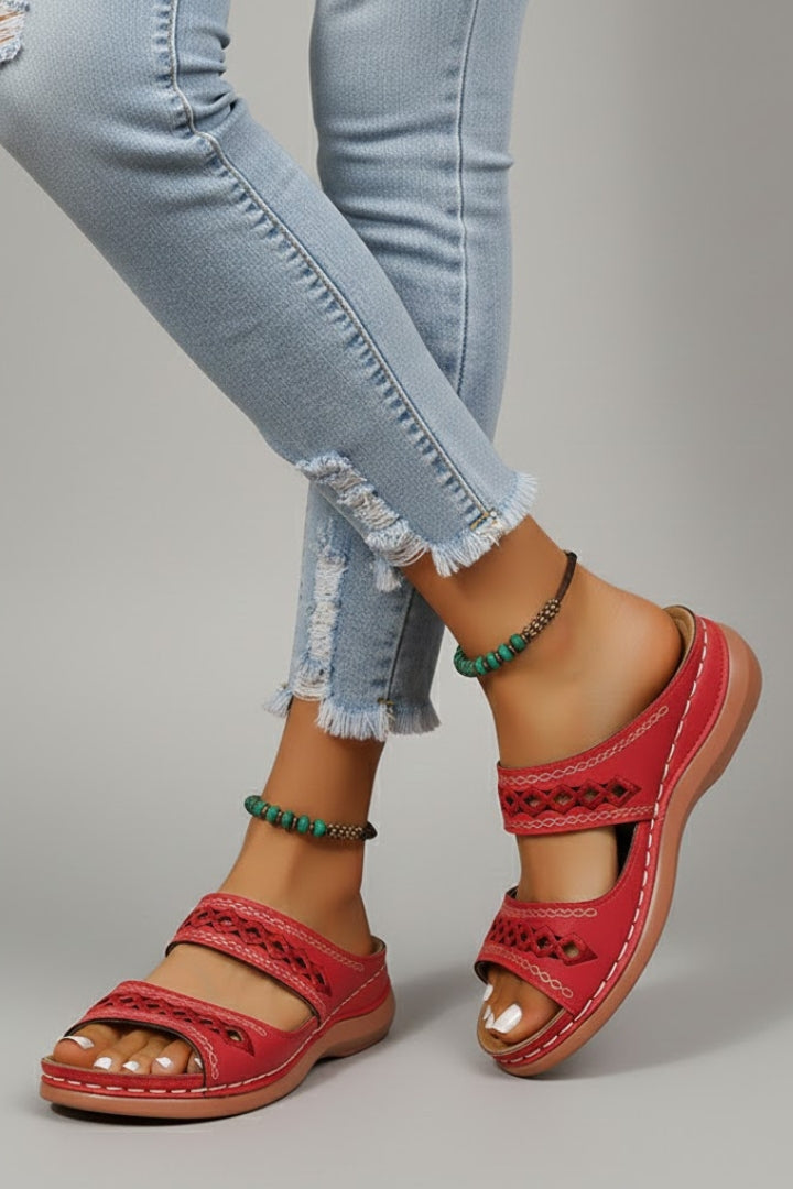 Women's Support Cutout Slide Sandals – view 5
