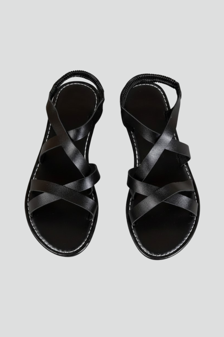 Women's Support Modern Crisscross Flat-Sole Sandals – view 1