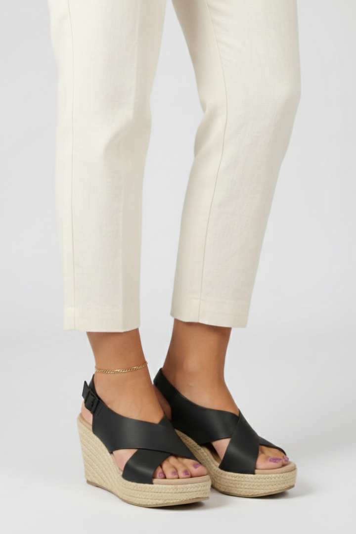 Women's Support Crossover Slingback Wedge-Heel Sandals – view 3