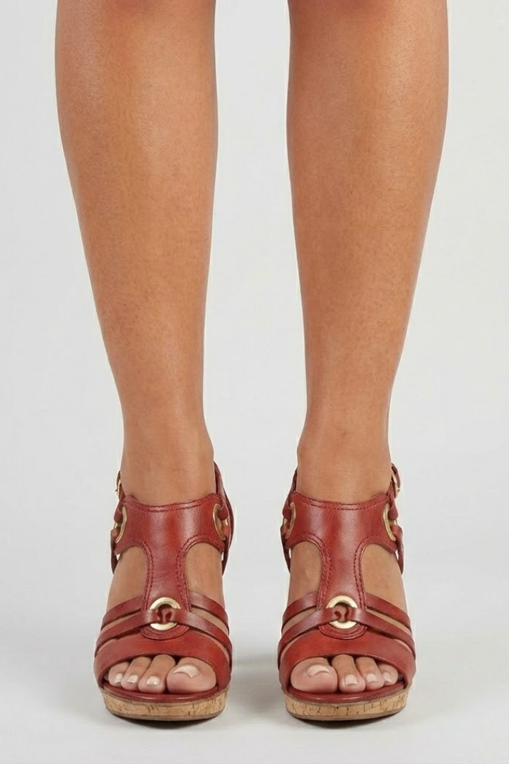 Women's Support Buckle-Detail Heeled Sandals – view 2