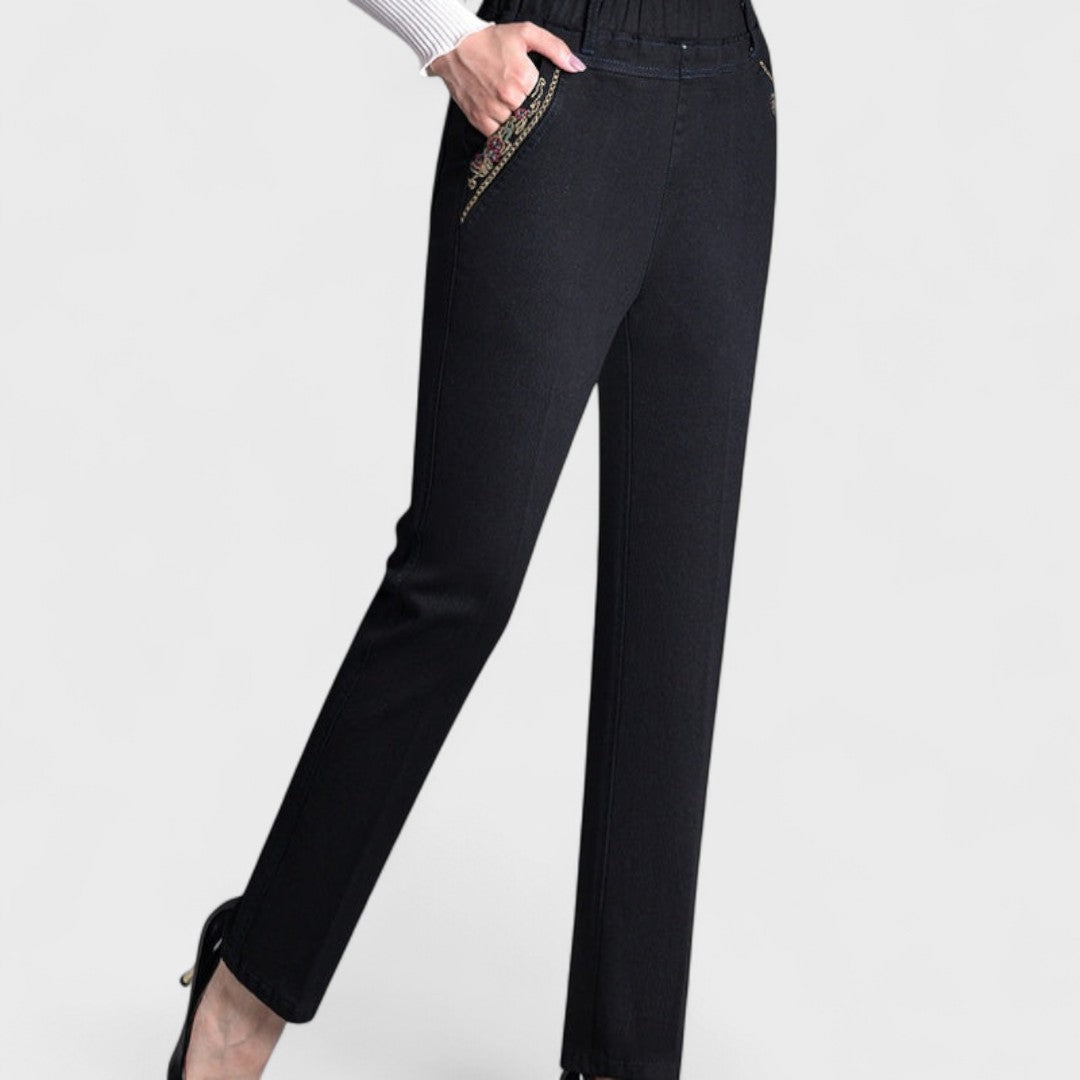 Women's Elasticated-Waist Stretchy Jeans – view 4