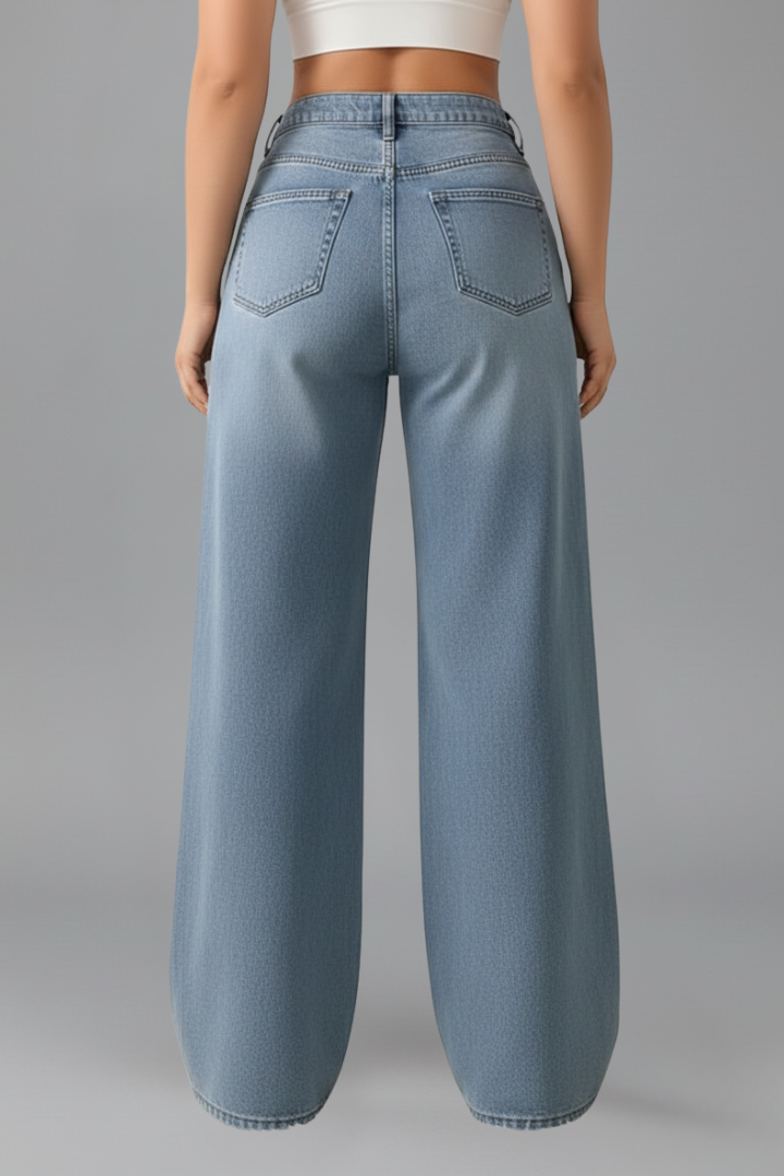 Women's High Rise Wide-Cut Jeans – view 3