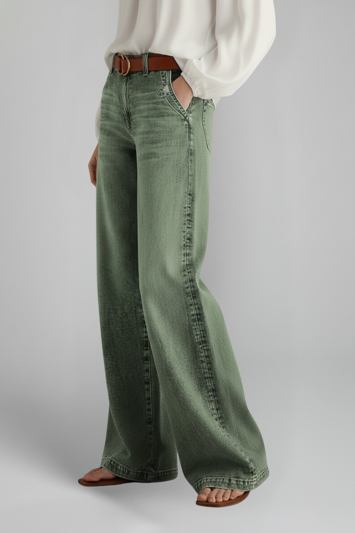 Women's Army High Rise Wide-Cut Jeans – view 4