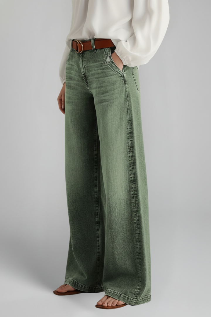 Women's Army High Rise Wide-Cut Jeans – view 5