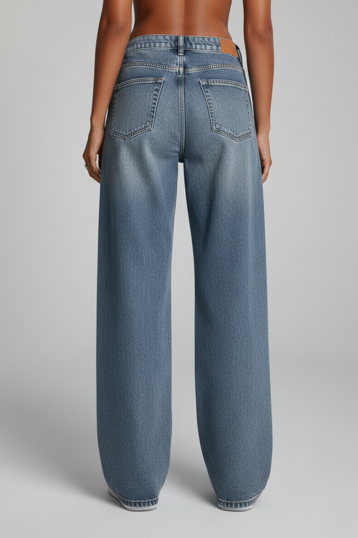 Women's Easy-Fit Wide-Cut Jeans – view 4