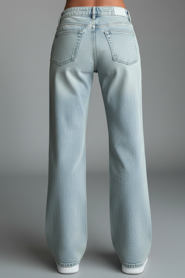 Women's Low Rise Straight-Cut Jeans – view 3