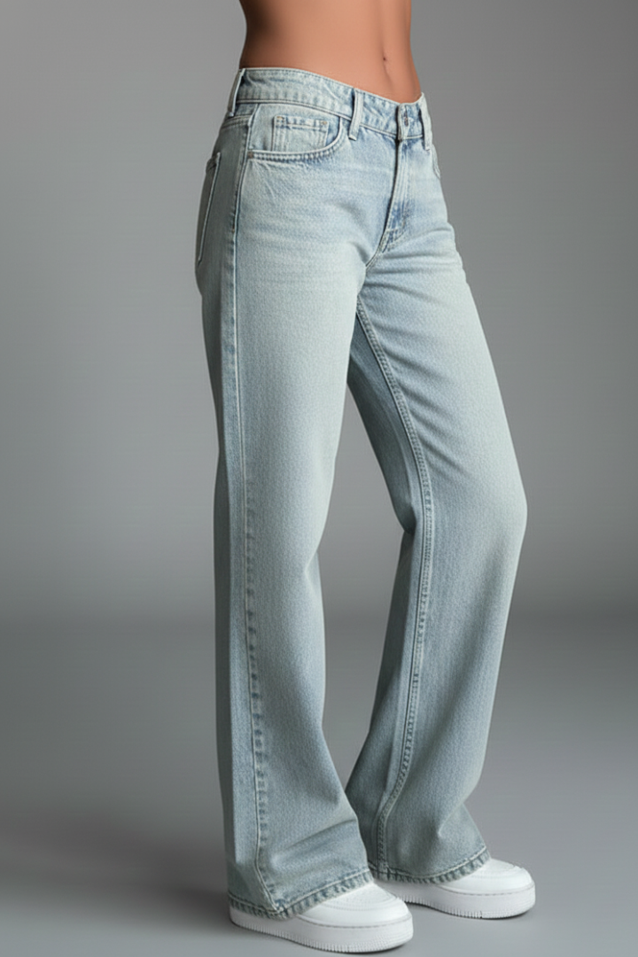 Women's Low Rise Straight-Cut Jeans – view 4