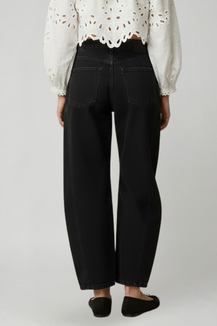 Women's High-Rise Stretchy Wide-Cut Jeans – view 4