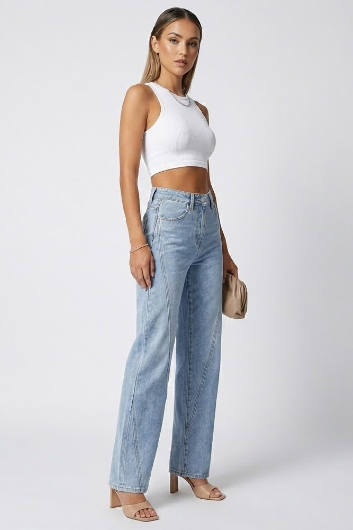 Women's Timeless High-Rise Straight-Cut Jeans – view 2