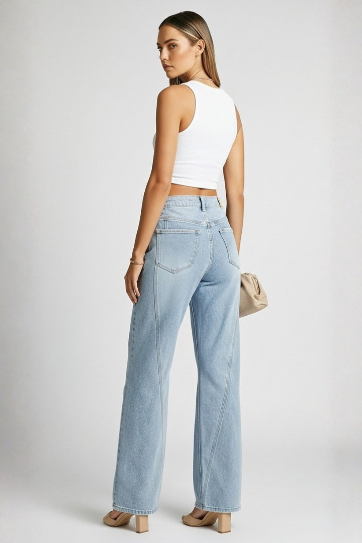 Women's Timeless High-Rise Straight-Cut Jeans – view 4