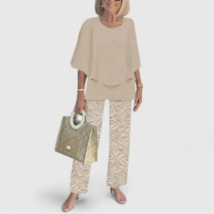 Women's Print-Detail Two-Piece Pants Set – view 6