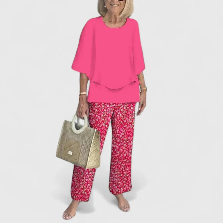 Women's Print-Detail Two-Piece Pants Set – view 7