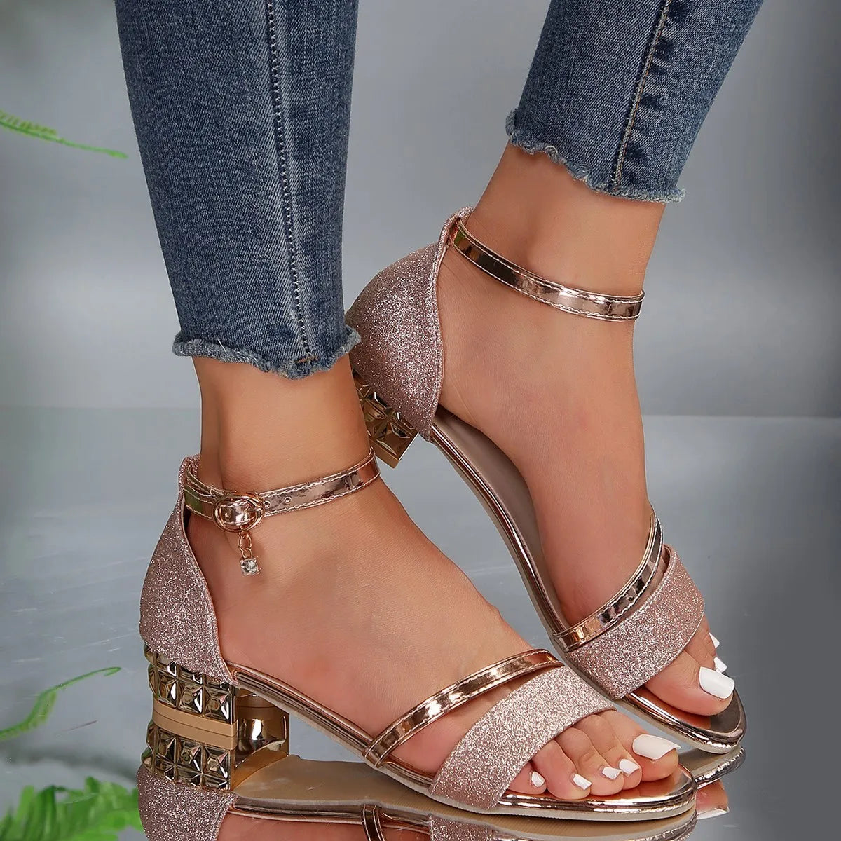Women's Open-Toe Ankle Strap Heels for Everyday Wear – view 4