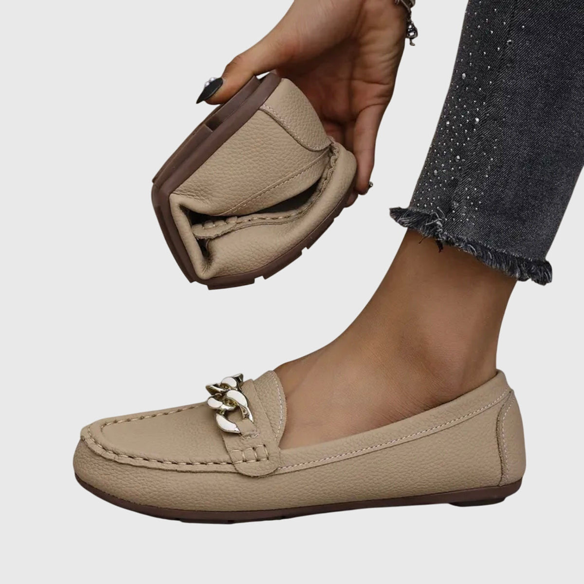 Women's Support Chain-Detail Loafers – view 5