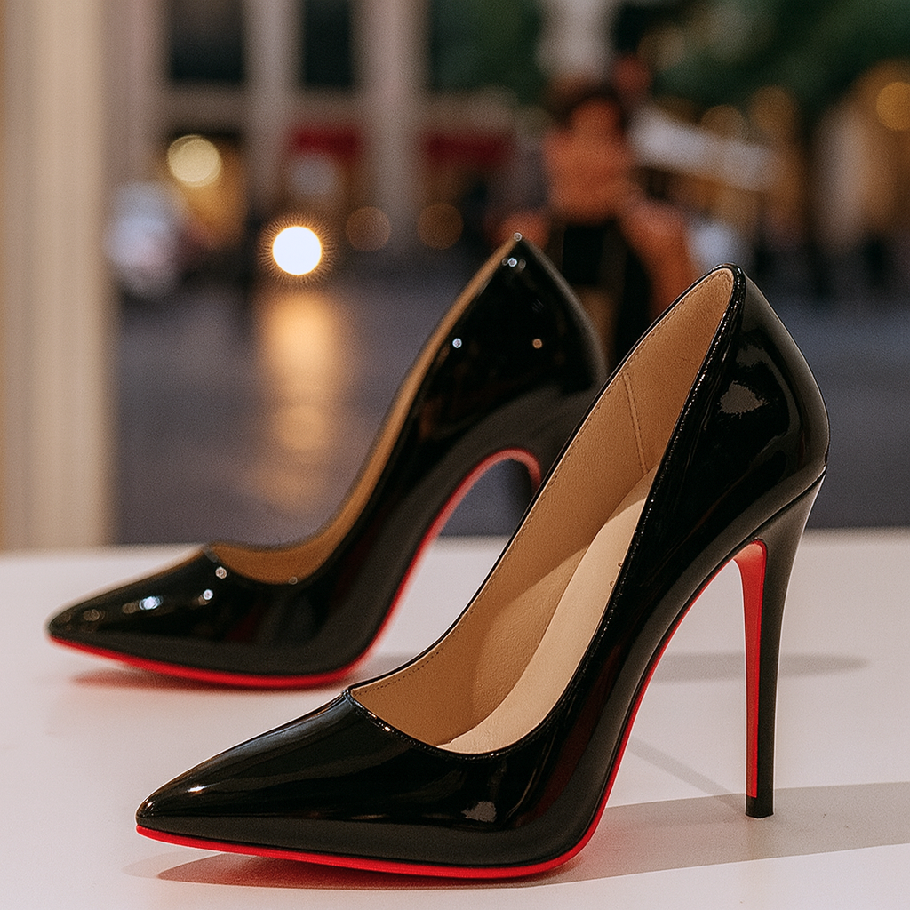 Women's Pointed-Toe High Heel Pumps for Evening Wear – Black