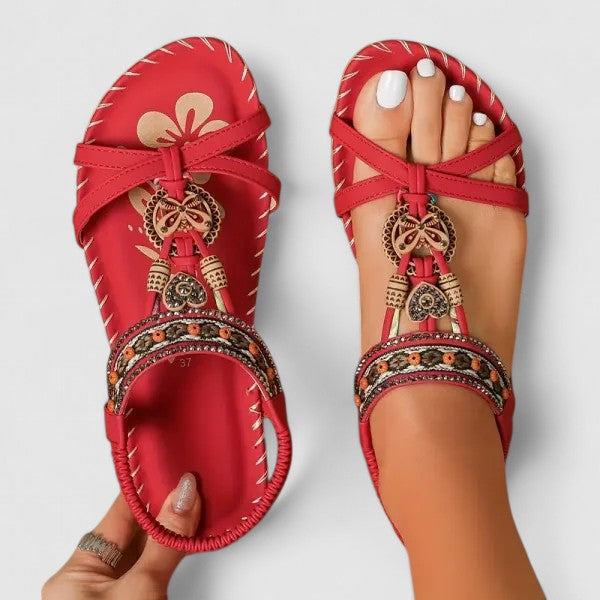 Women's Support Multi-Strap Flat-Sole Sandals – view 1