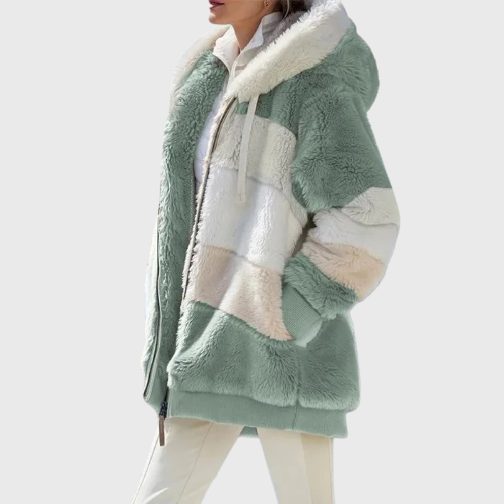 Women's Multicolor Fleece Puffer Jacket – view 8