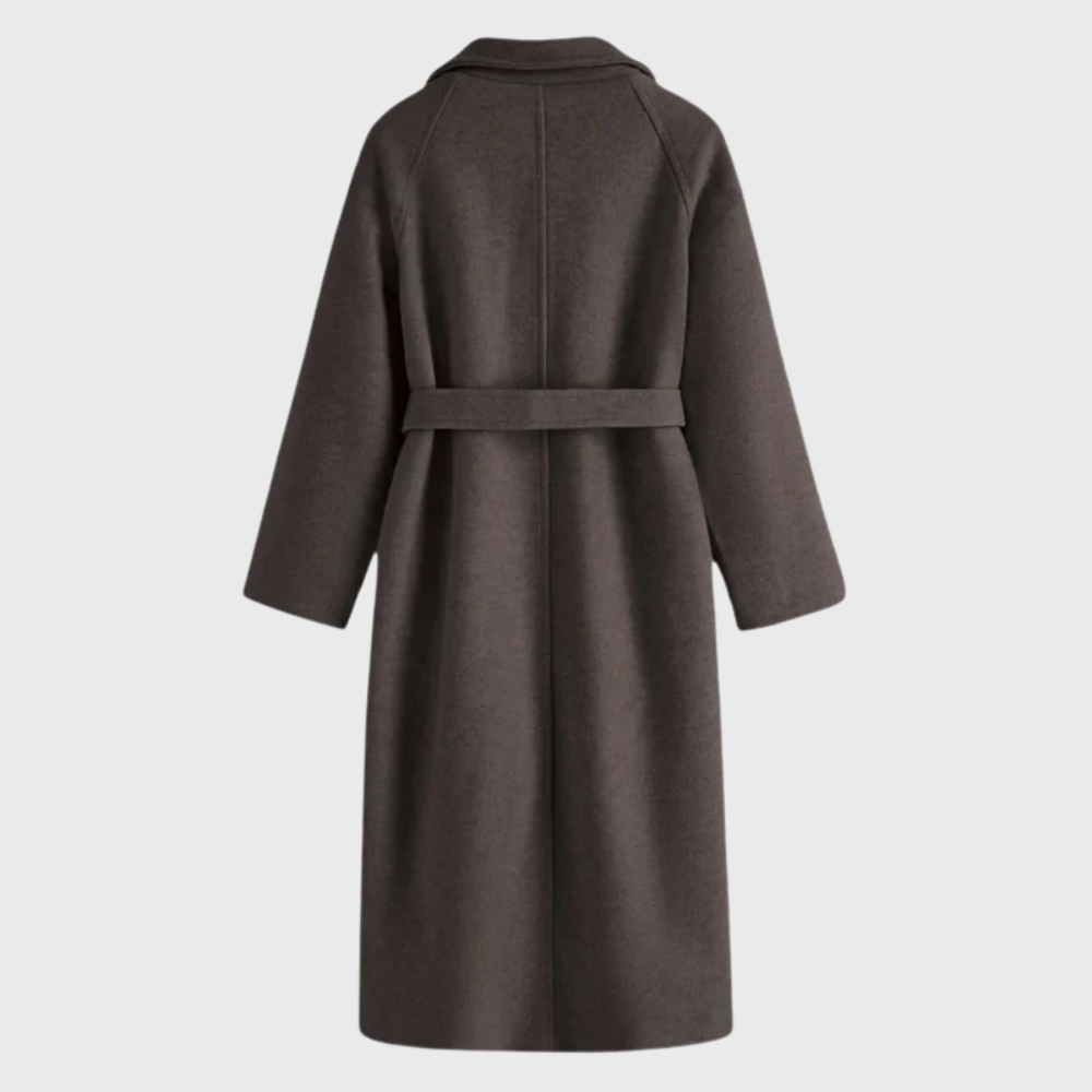Women's Belt-Detail Wool Blend Longline Cold-Weather Coat – view 7