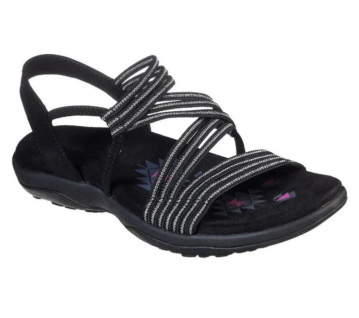 Women's Support Sporty Multi-Strap Sandals – Black