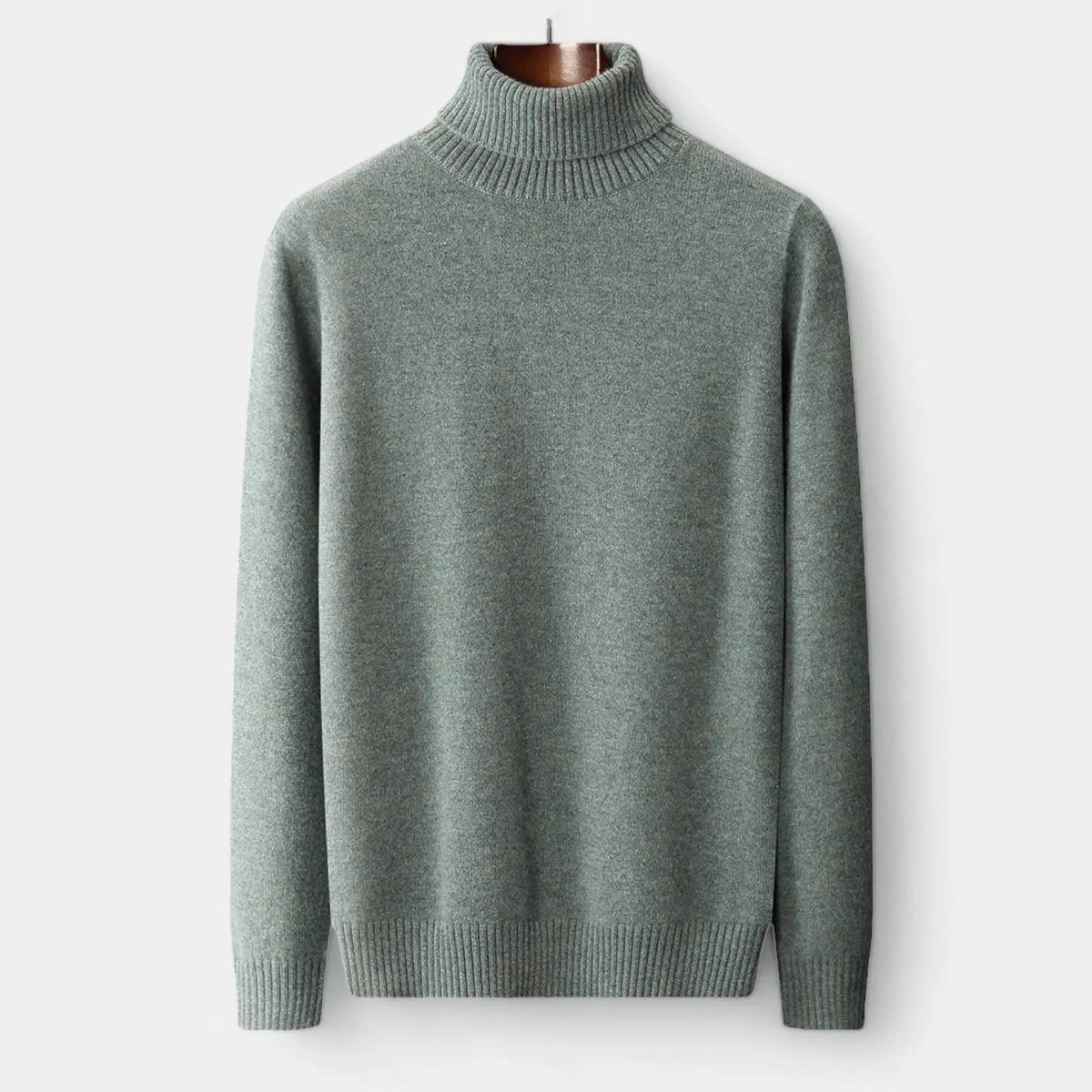 Men's Fine Merino Wool Roll-Neck Pullover – view 1