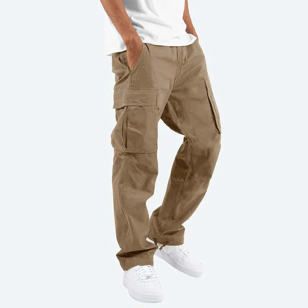 Men's Cargo Trousers for Layering – Beige