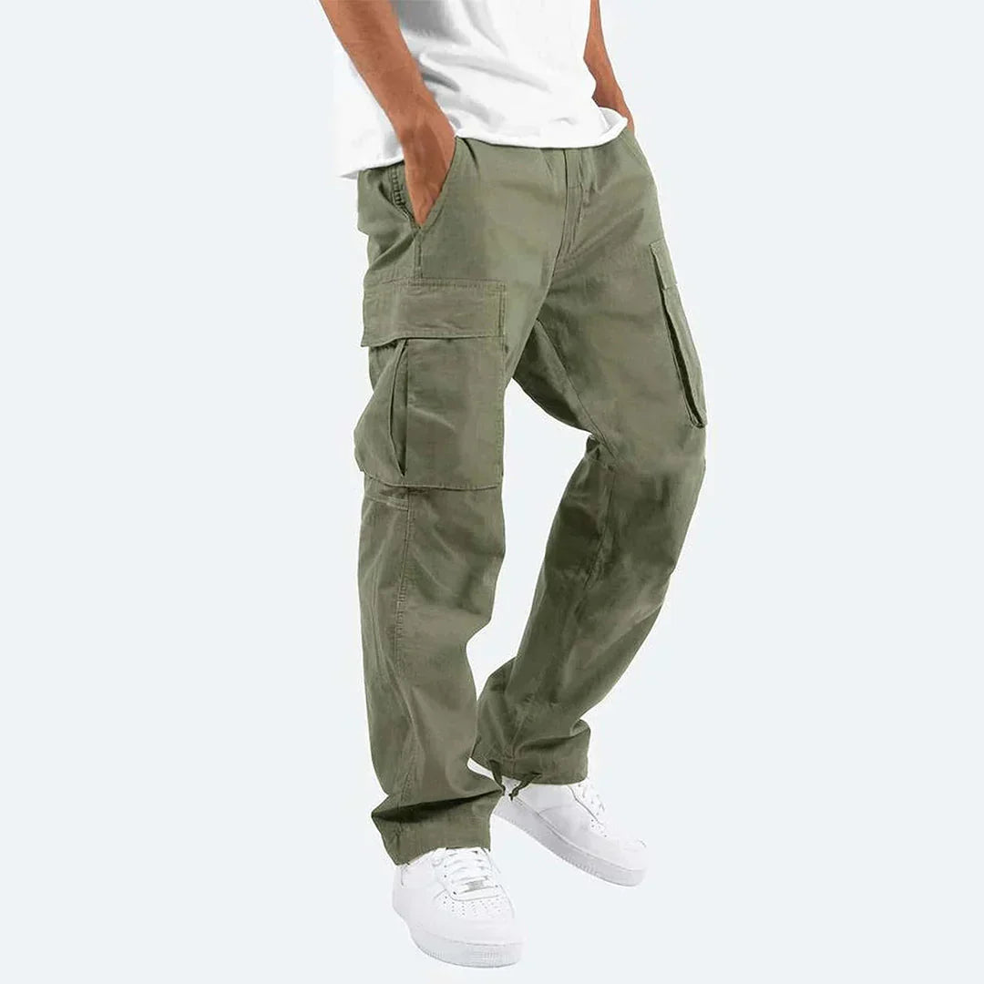Men's Cargo Trousers for Layering – Green