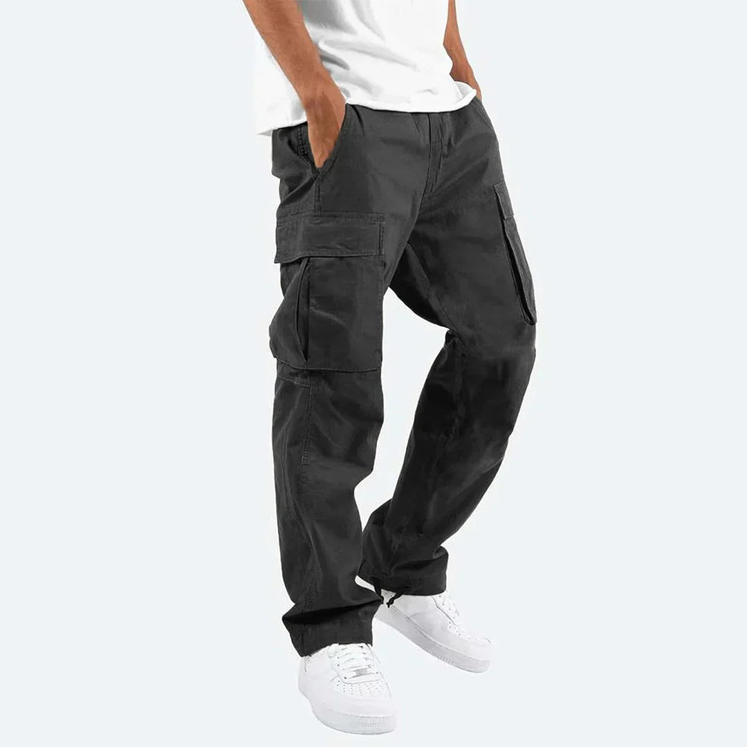 Men's Cargo Trousers for Layering – Black