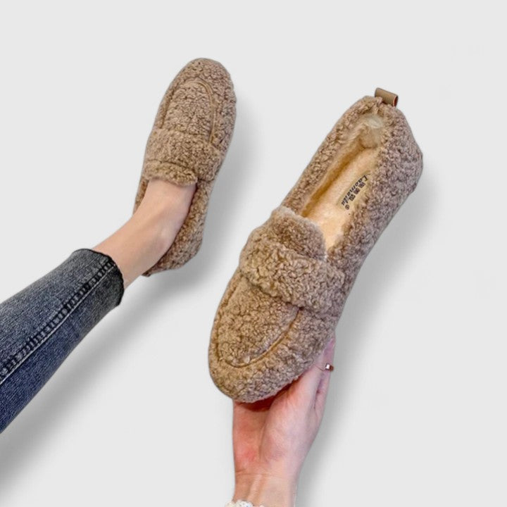 Women's Cozy Lined Support Loafers – Khaki