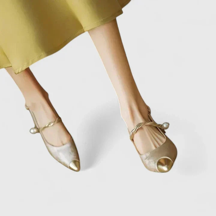 Women's Pearl Strap Support Kitten Heels – view 5