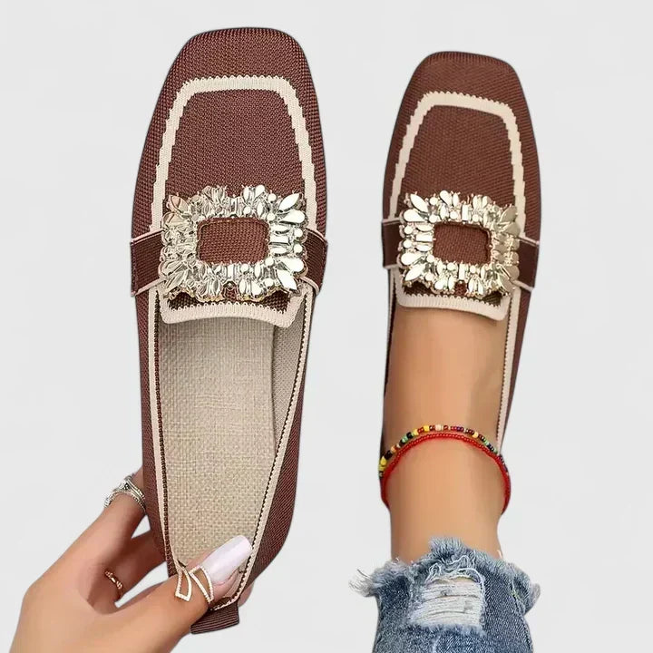 Women's Support Cushioned Loafers – Brown