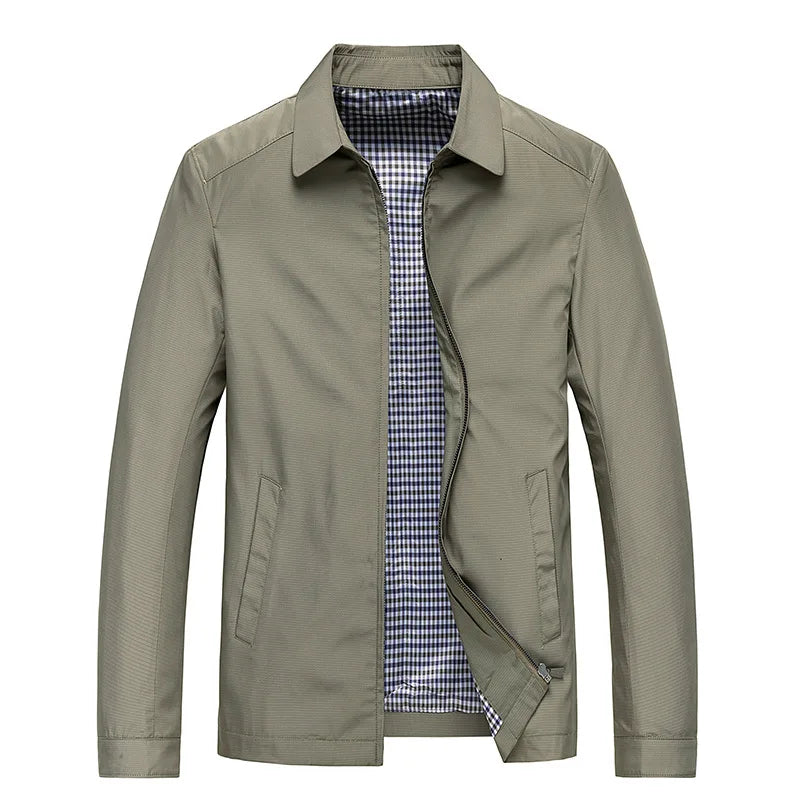 Men's Light-Weight Weatherproof Rain Jacket – Beige