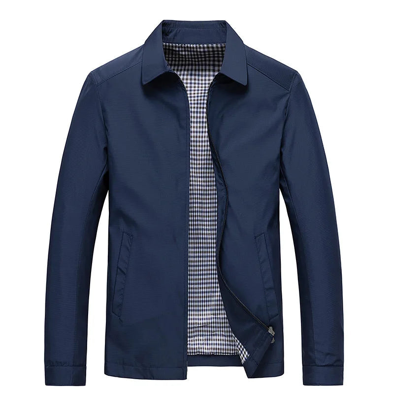 Men's Light-Weight Weatherproof Rain Jacket – Navy Blue