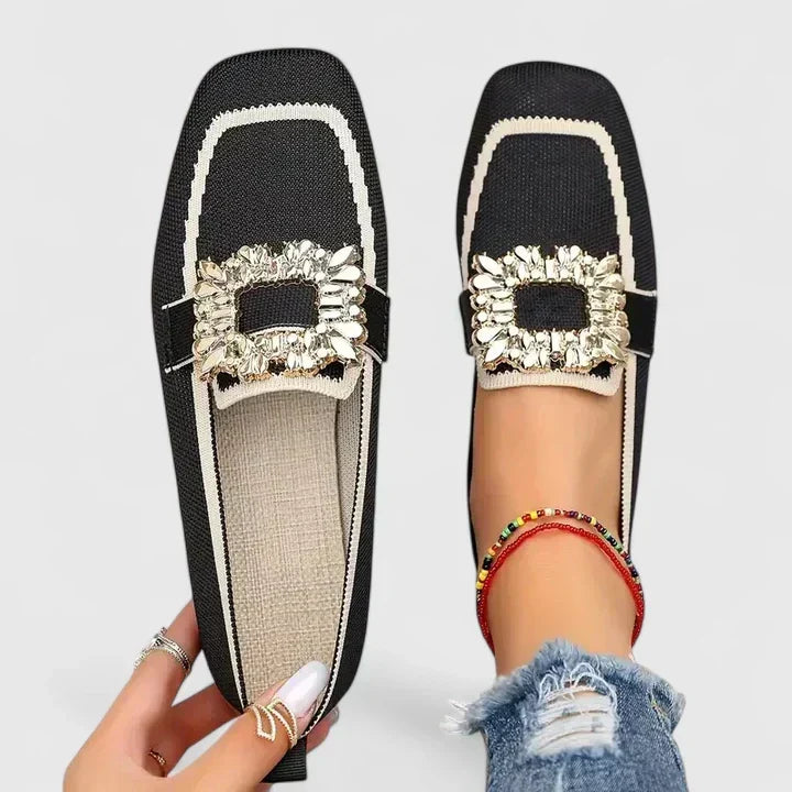 Women's Support Cushioned Loafers – Black