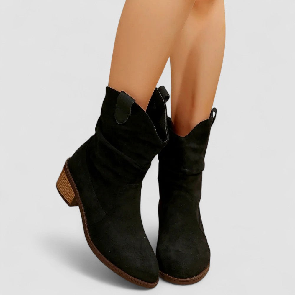 Women's Streamlined Mid-Calf Comfort Boots for Work – view 4