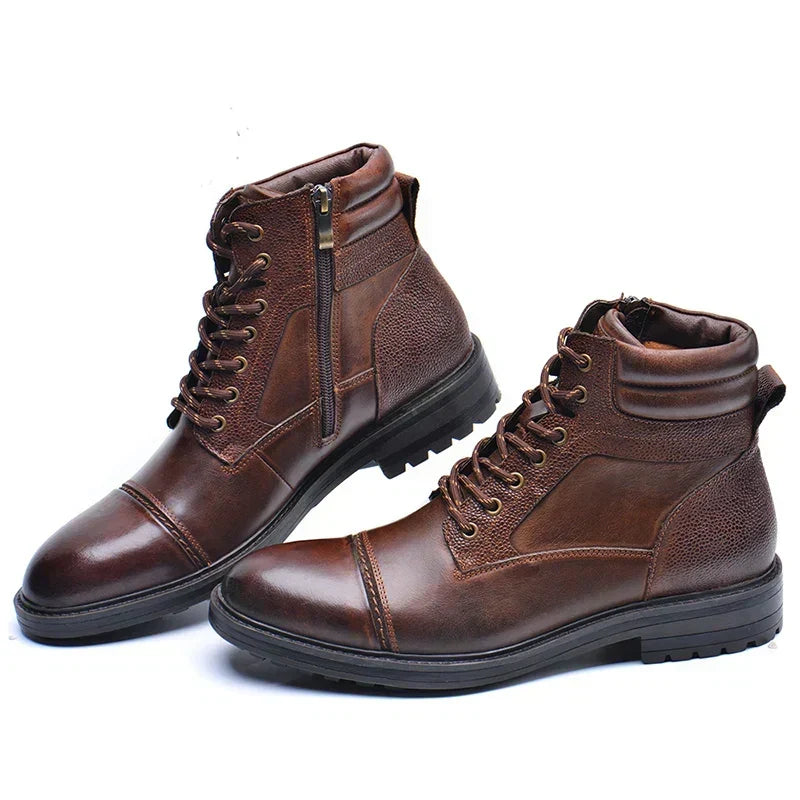 Men's Leather Side-Zip Work Boots for Fall – view 3