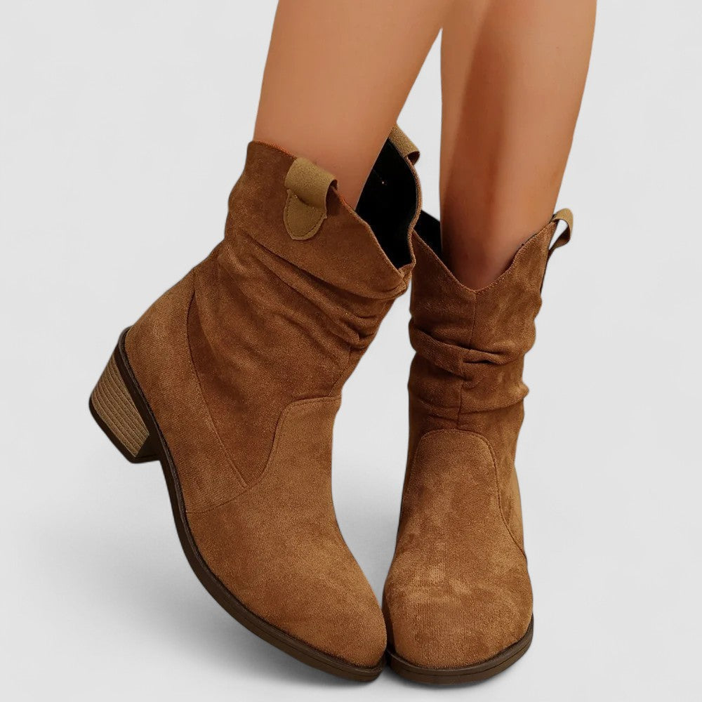 Women's Streamlined Mid-Calf Comfort Boots for Work – view 5