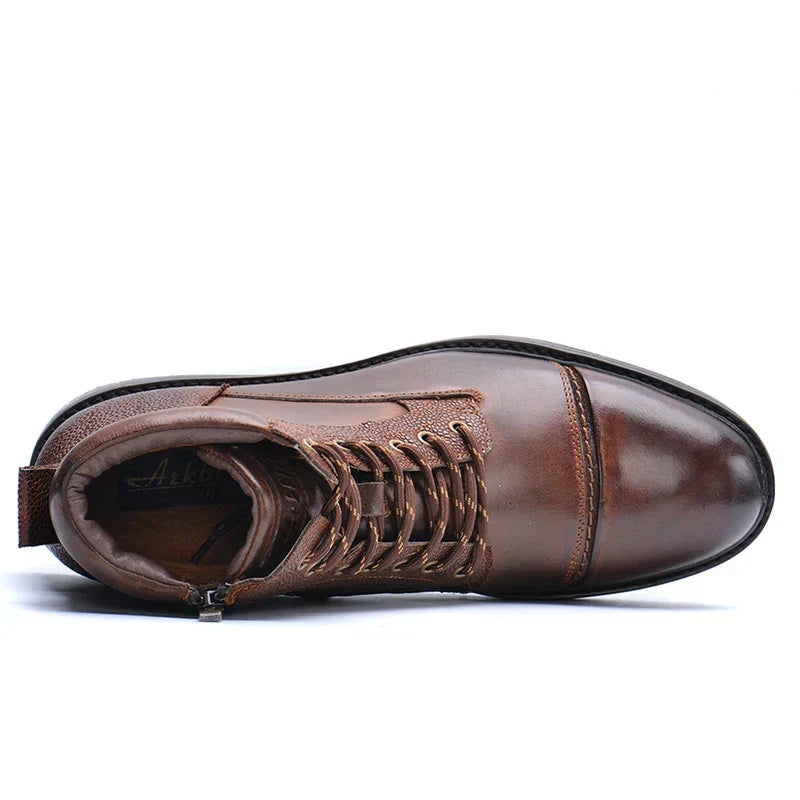 Men's Leather Side-Zip Work Boots for Fall – view 4