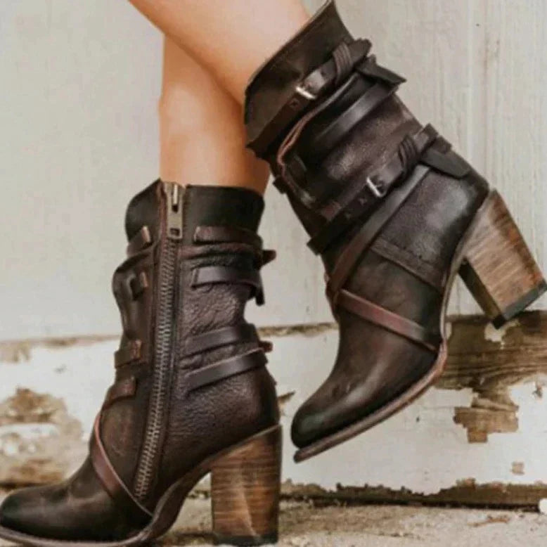 Women's Retro Suede-Style Cold-Weather Boots with Soft Lining – view 6