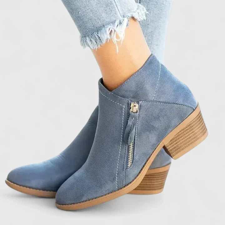 Women's Support Side-Zip Boots – Blue
